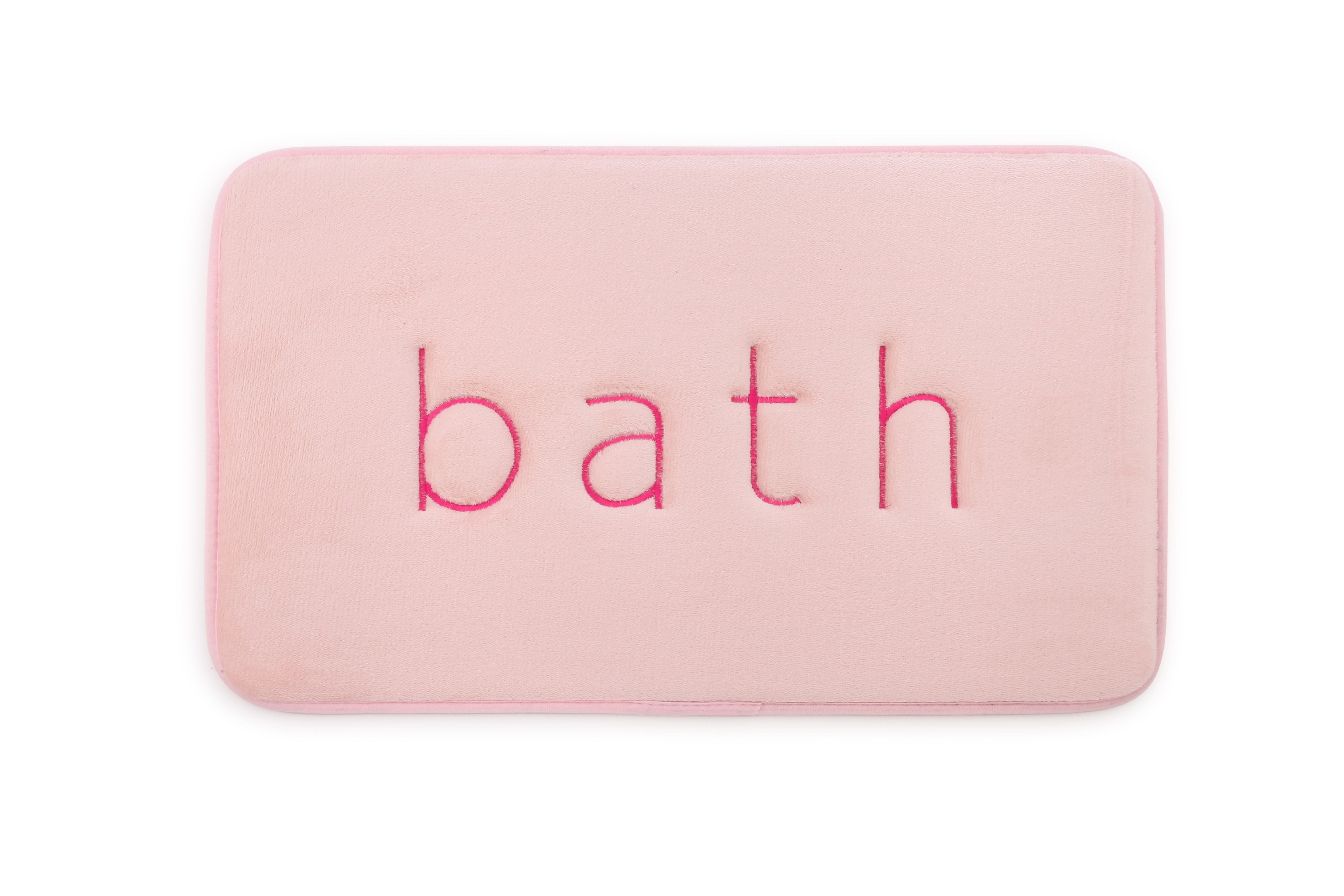 Super Comfort - Extra Thick Memory Foam Bath Rug Mat (60 X 40 Cm, Pink)