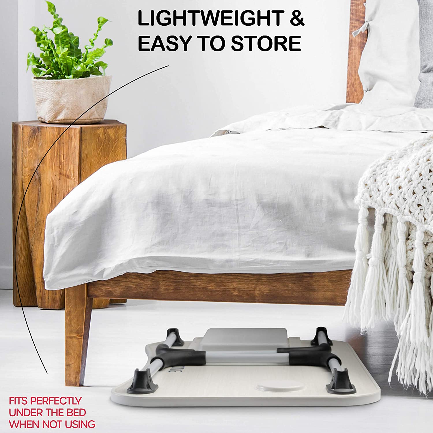 Versatile - Laptop Bed Desk With Storage And Foldable Legs For Kids