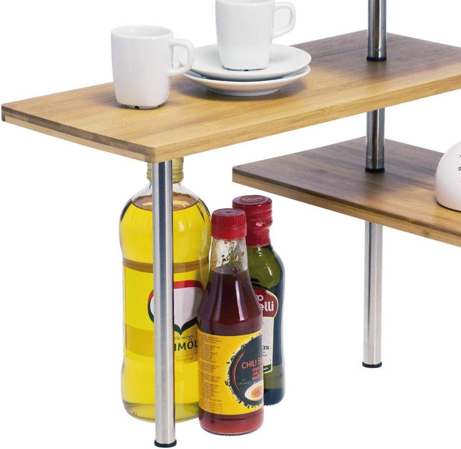 3 Tier Corner Shelf Kitchen Spice Rack Organiser With Hooks For Home Storage with Kitchen & Bathroom DIY