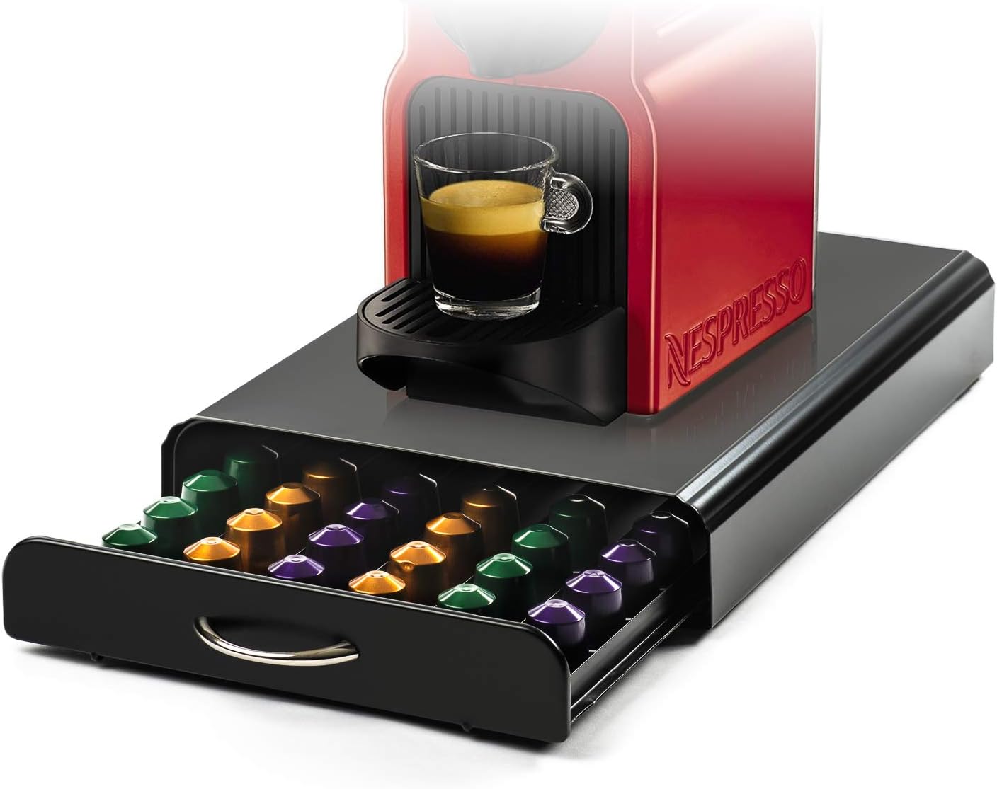 Coffee Pods Holder Storage Drawer Compatible (Black), Kitchen Appliance Accessories
