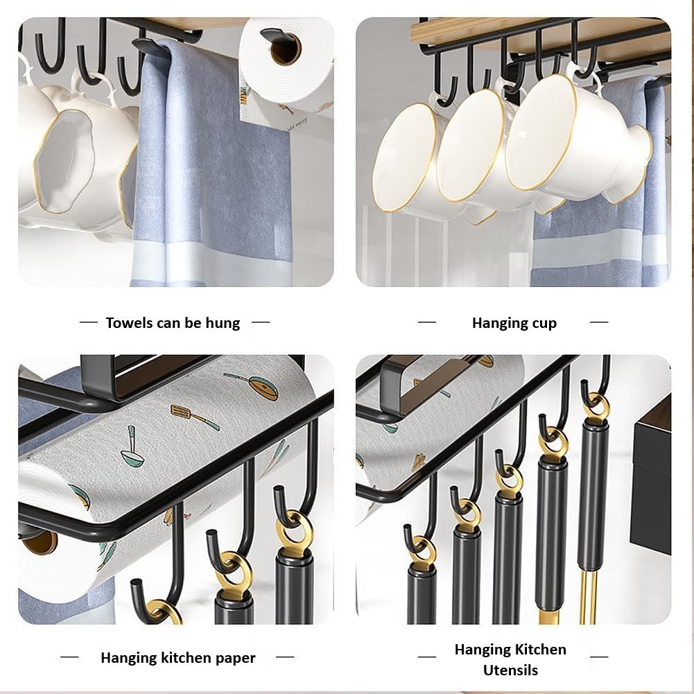 Multifunctional Under Cabinet Cutting Board Metal Holder Organiser | Drying Racks & Hangers