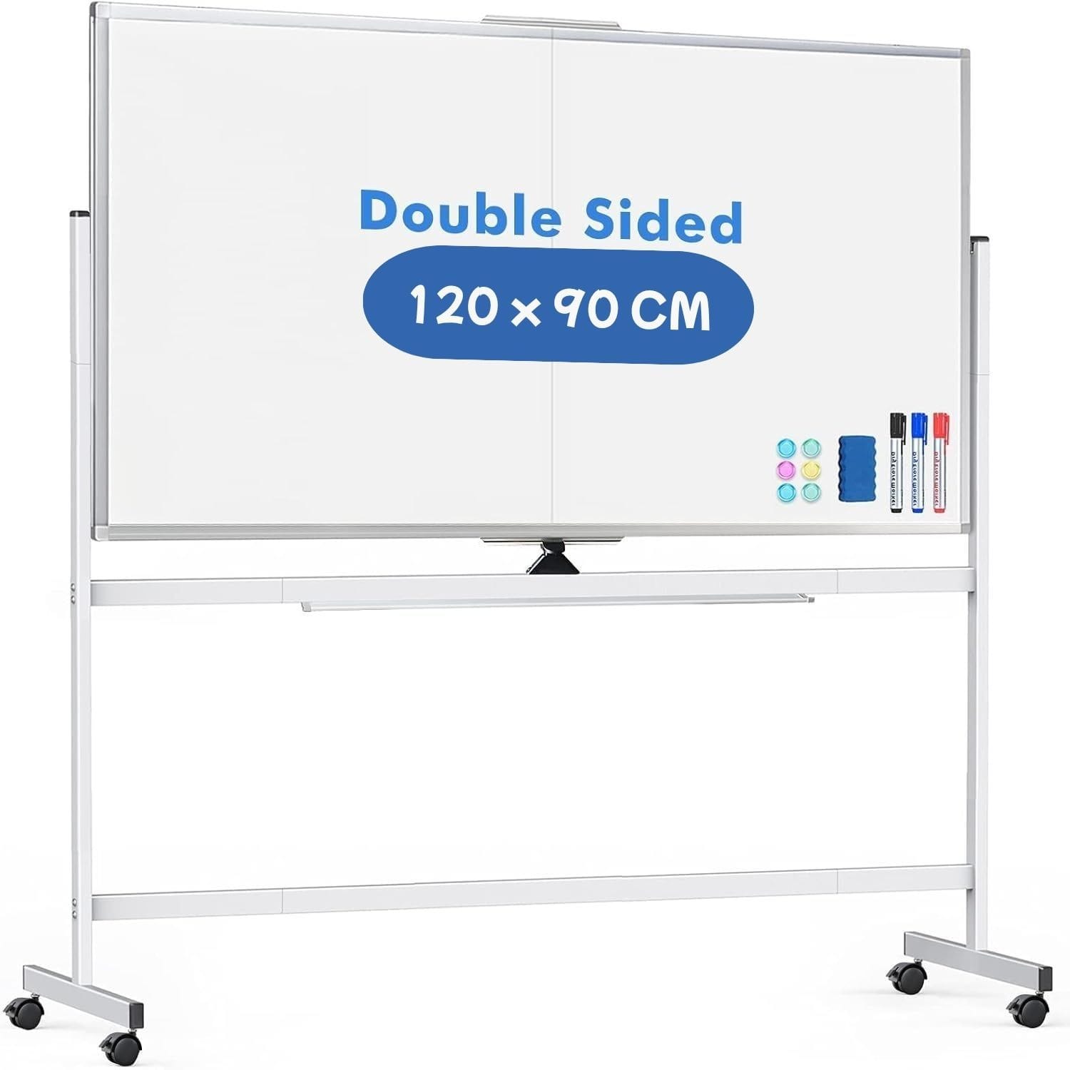 Magnetic Whiteboard 120x90cm Mobile
