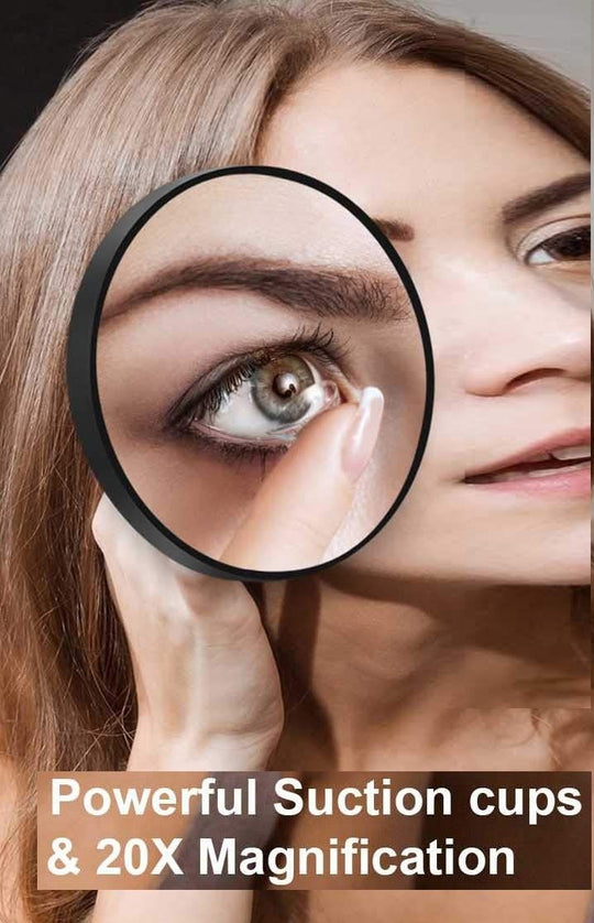 20X Magnifying Mirror And Eyebrow Tweezers Kit For Travel - Makeup Mirrors
