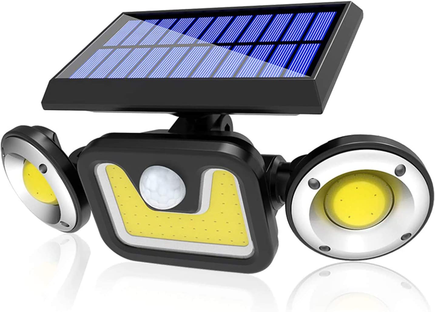 Outdoor Solar Lights With 3 Adjustable Head For Porch Garden Patio, Outdoor Lights