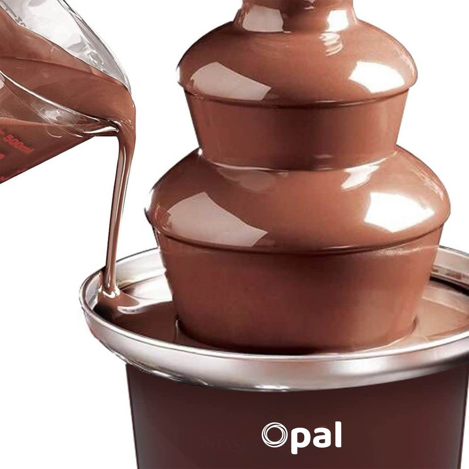 Electric Chocolate Fondue Fountain Stainless Steel 20x15x25cm