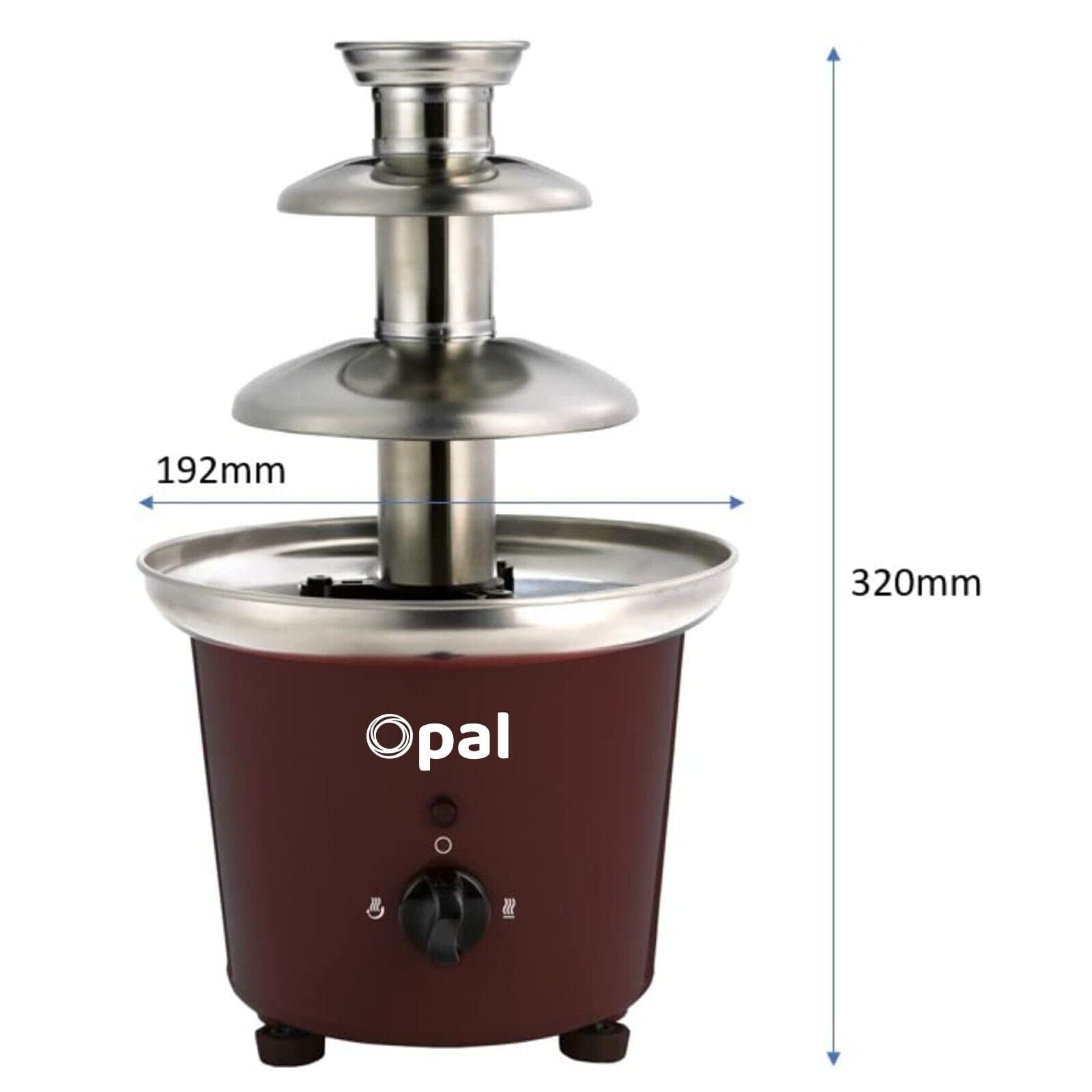 Electric Chocolate Fondue Fountain Stainless Steel 20x15x25cm