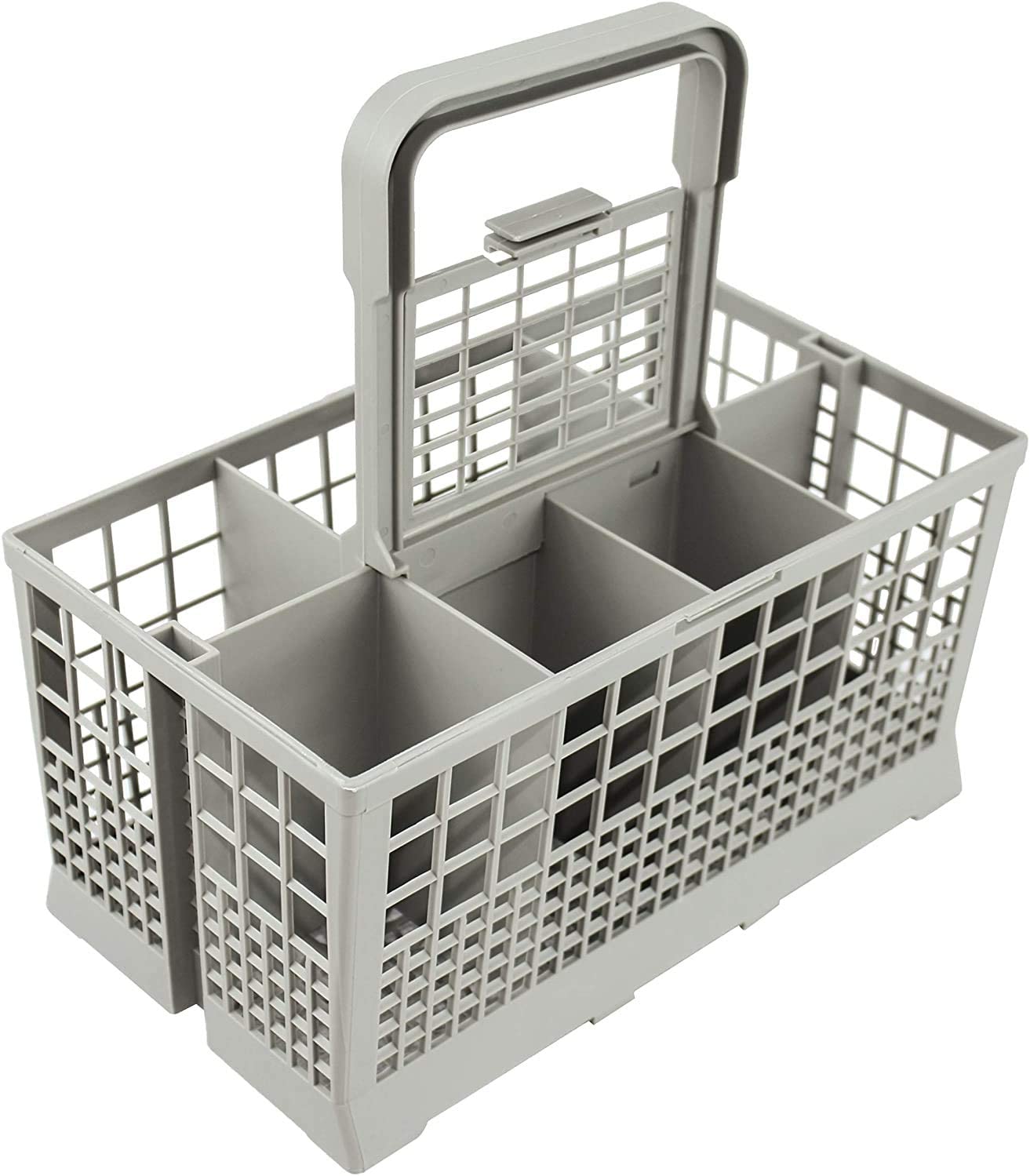 Universal Dishwasher Cutlery Basket 7 Compartments Handle Lid 24cm | Dishwashers