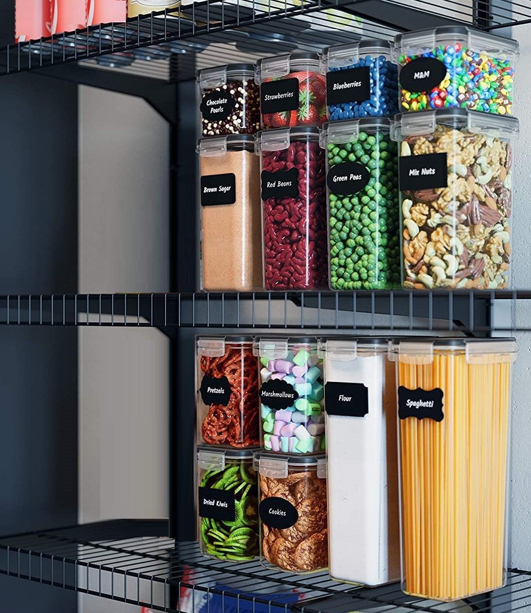 7 Pieces Plastic Bpa Free Food Storage Containers For