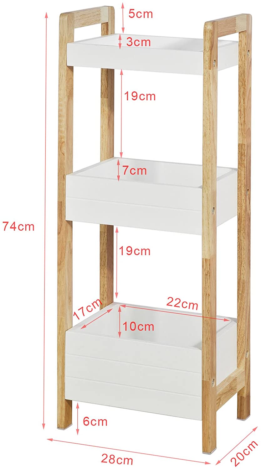 Maximize Space with a Stylish 3-Tier White Bathroom Shelf