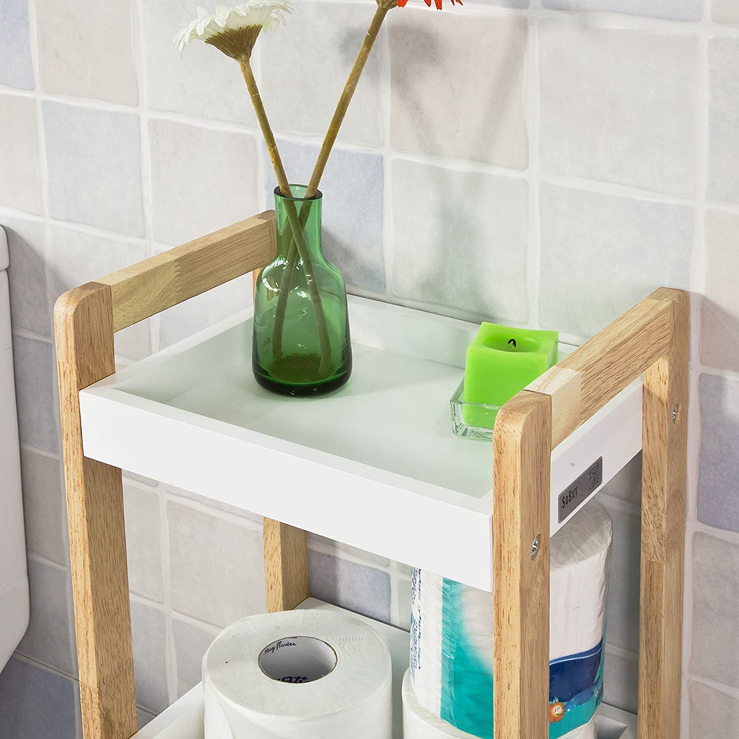 Maximize Space with a Stylish 3-Tier White Bathroom Shelf