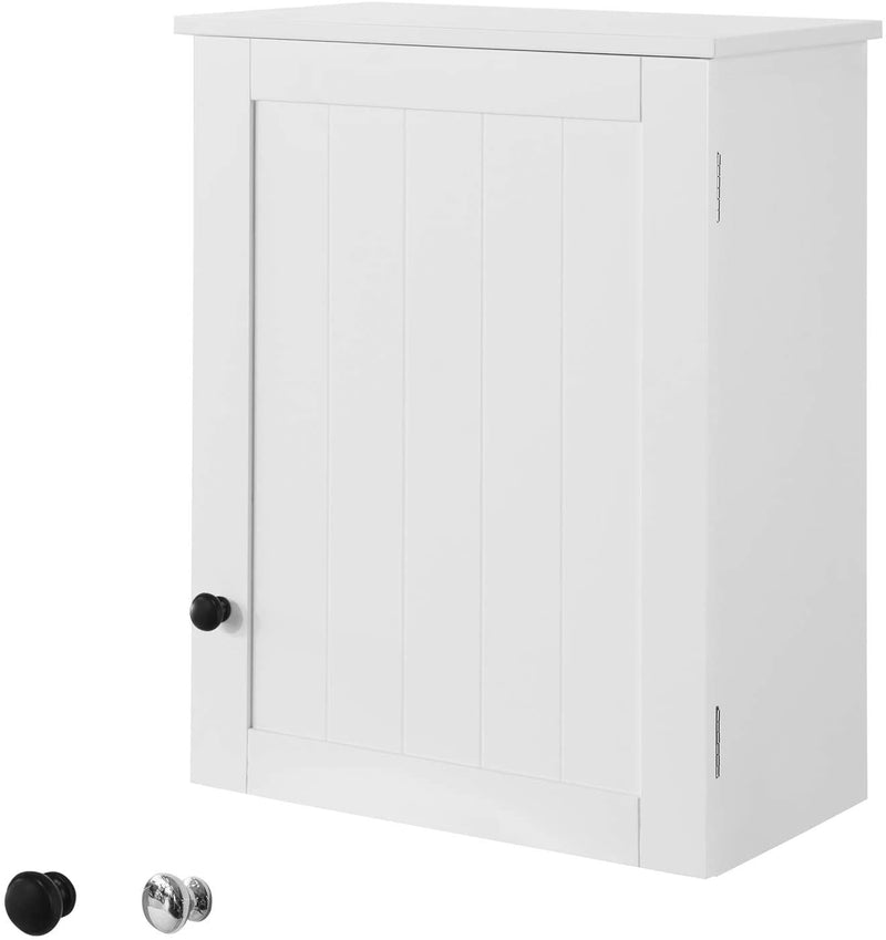 White Wall Cabinet With Door 40X52Cm - Audio Accessories