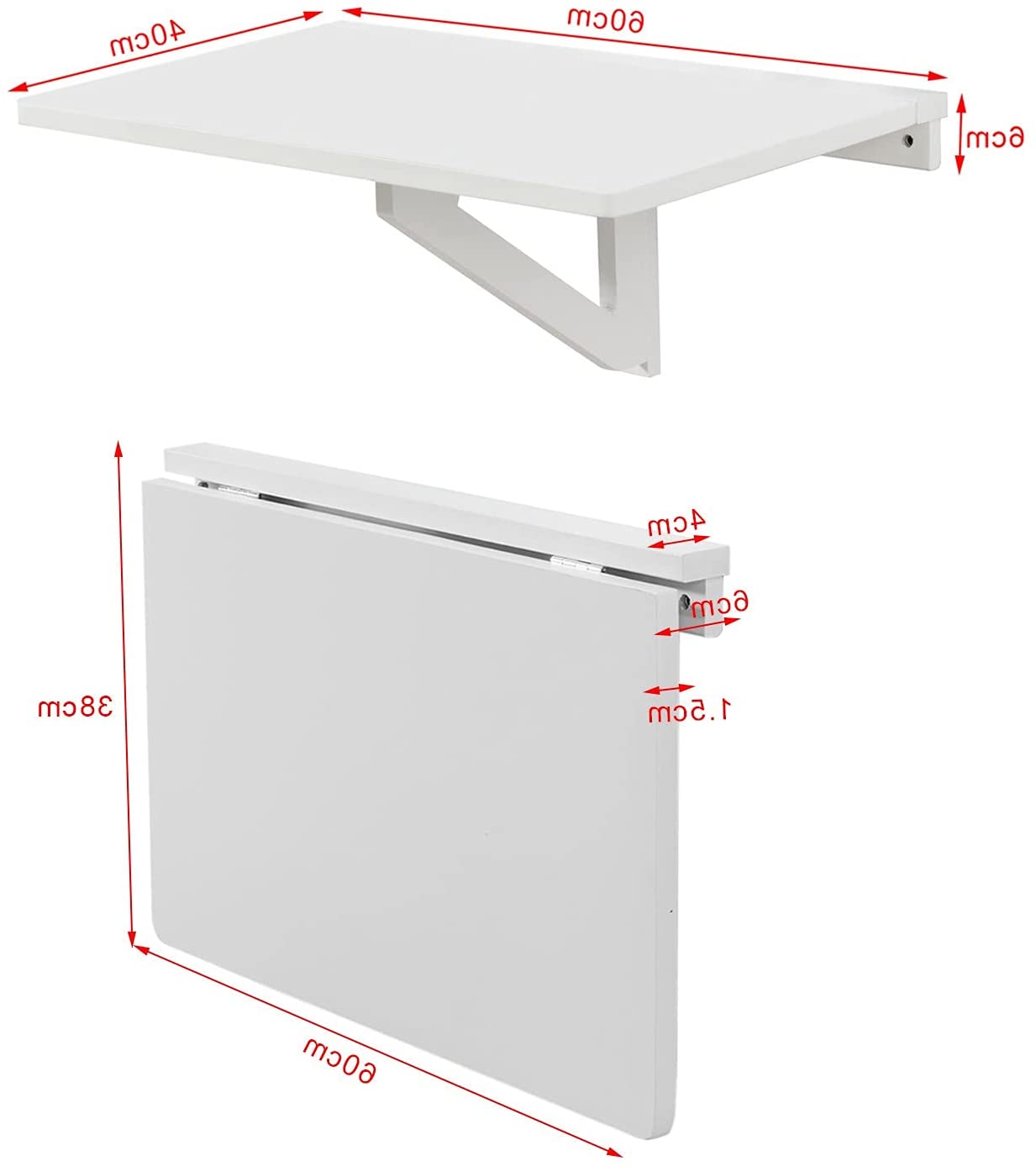 Kitchen Wall-Mounted Folding Table with Kitchen & Bathroom DIY
