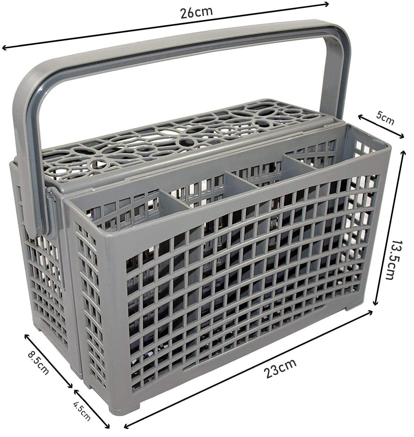 2 In 1 Dishwasher Cutlery Basket (24 X 13 X 13 Cm)