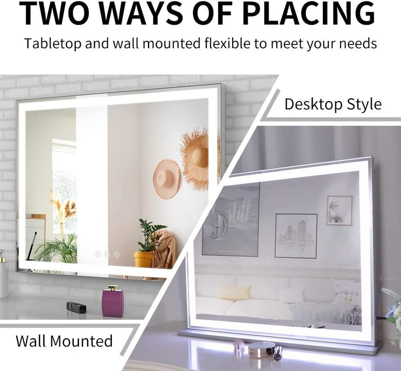 Hollywood Led Makeup Mirror (72 X 56 Cm) - Smart Touch Control Colors