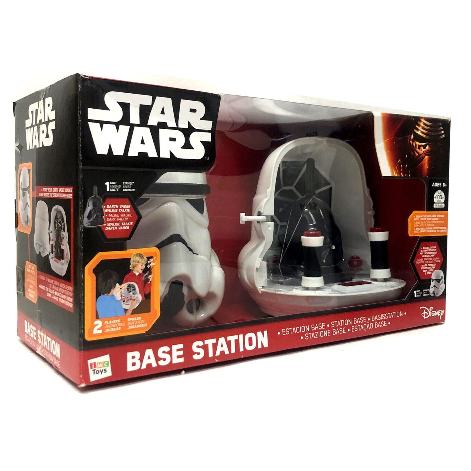 Star Wars Storm Trooper Darth Vader Base Station Light & Sound Talk 6+, Toys