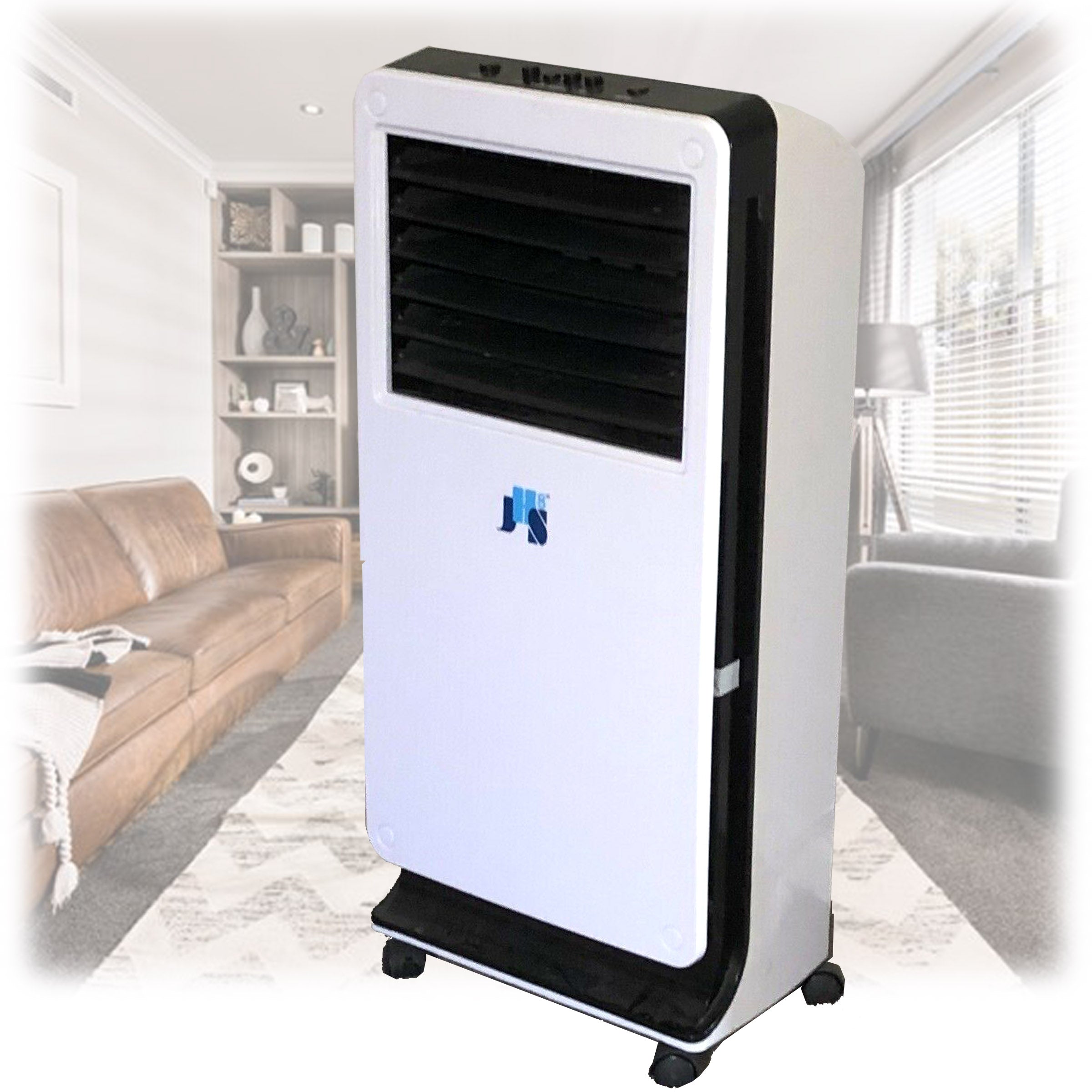 Portable Evaporative Air Cooler 3 In 1 Mist Ice Cooling Fan Humidifier 3.3L with Appliances > Aroma Diffusers & Humidifi