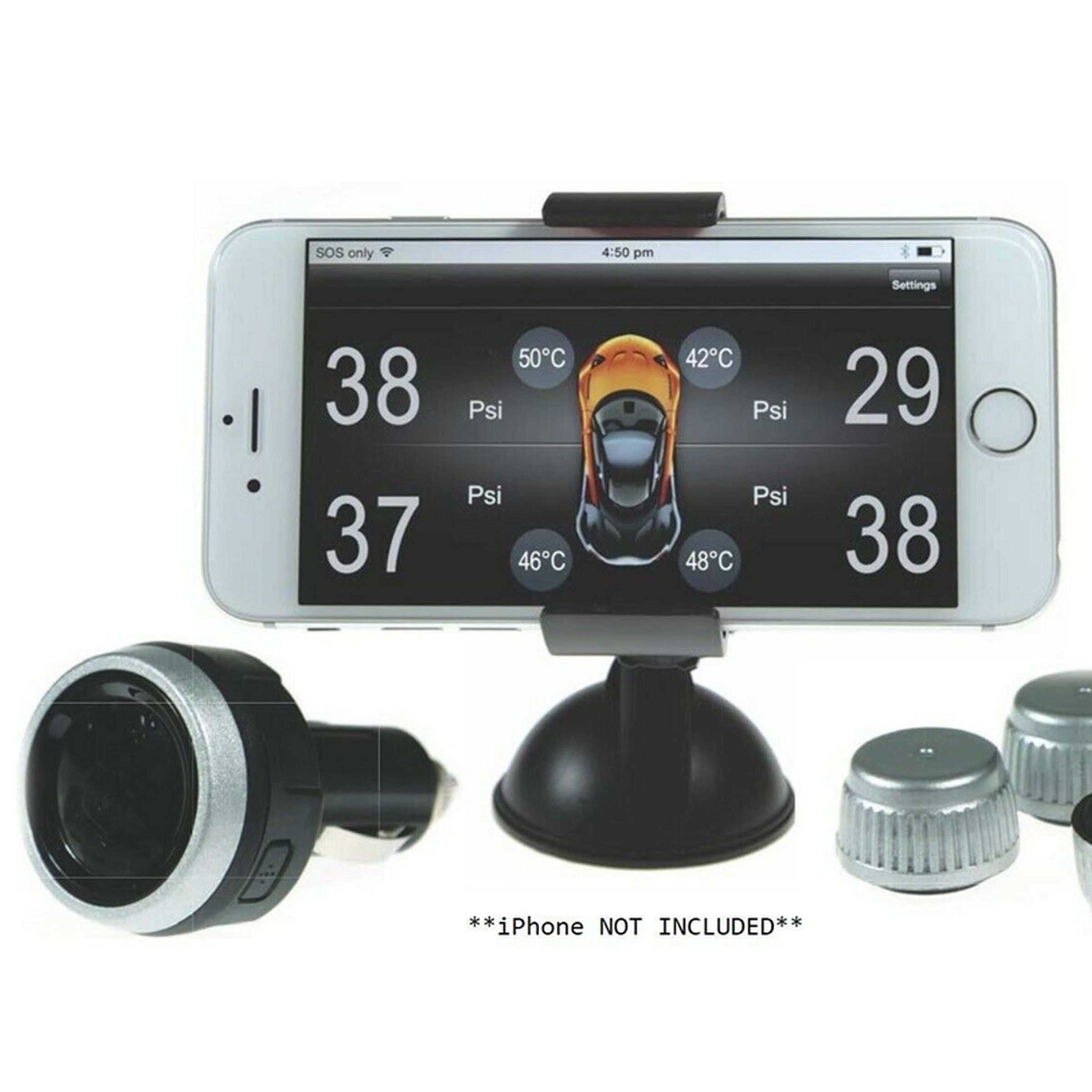 Diy Bt Wireless Car Tyre Pressure Monitor Monitoring System App Control | Gator Tpm