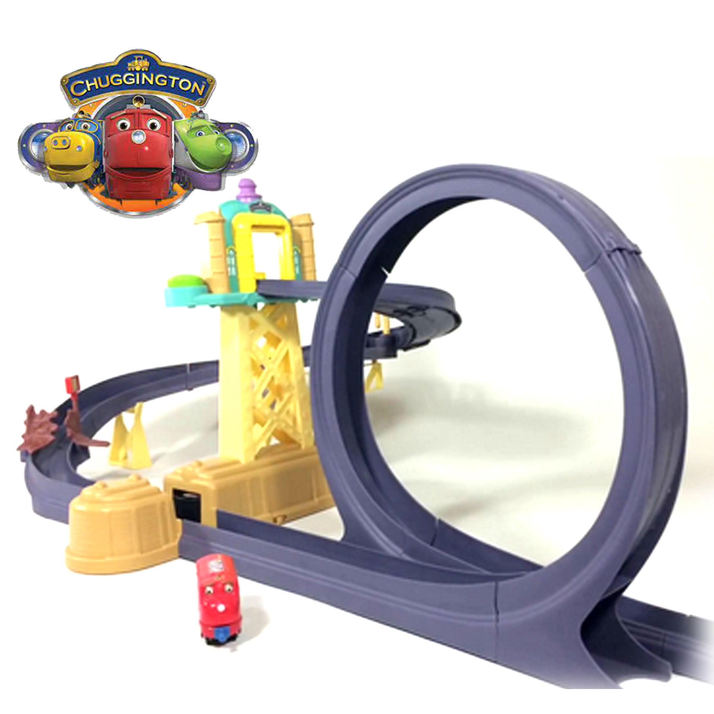 Motorised Training Yard Loop Ready To Play Set With Diecast Wilson, Chuggington Train