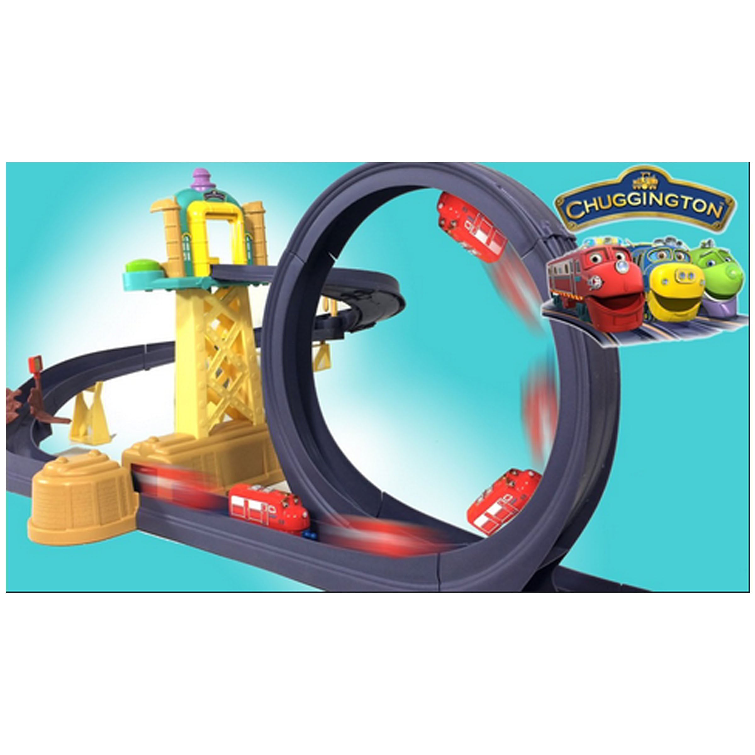 Chuggington Train - Motorised Training Yard Loop Ready To Play Set With Diecast Wilson