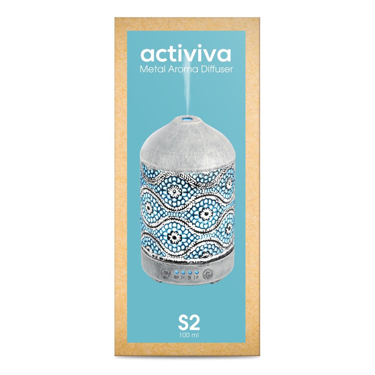 100Ml Metal Essential Oil And Aroma Diffuser-Vintage White