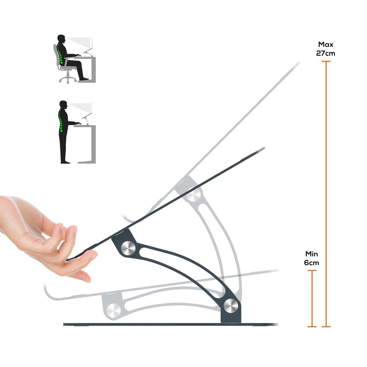 Mbeat Stage S6 Adjustable Elevated Laptop And Macbook Stand, Laptop Stands - photo 7