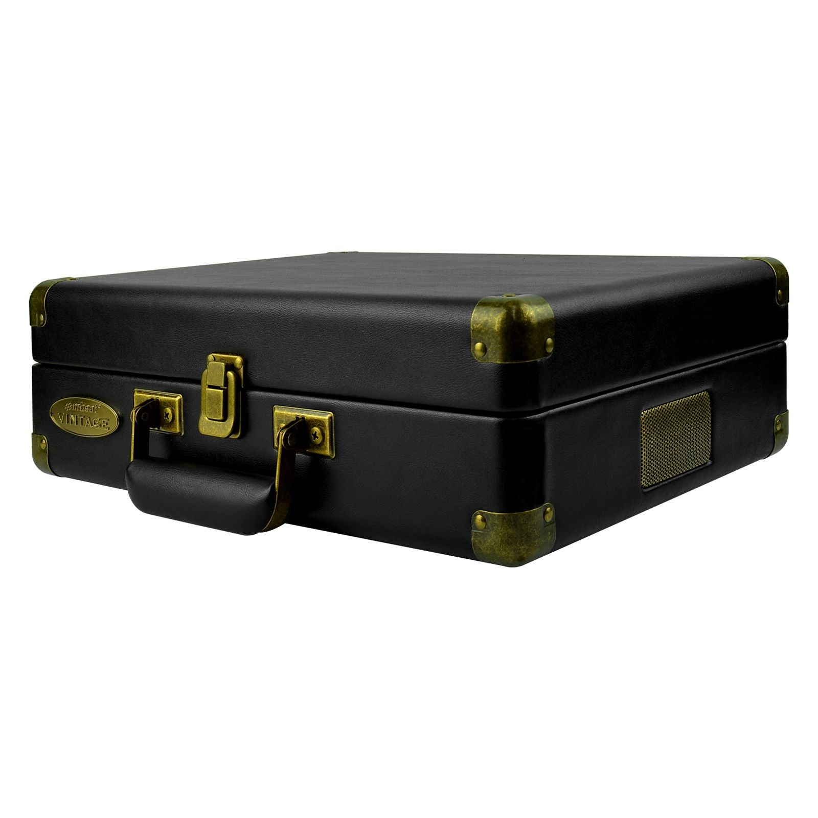 Black colour - Mbeat Woodstock Black Retro Turntable