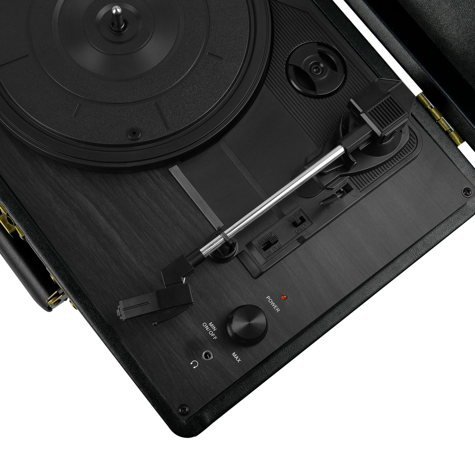 Mbeat Woodstock Black Retro Turntable | Audio Players & Recorders