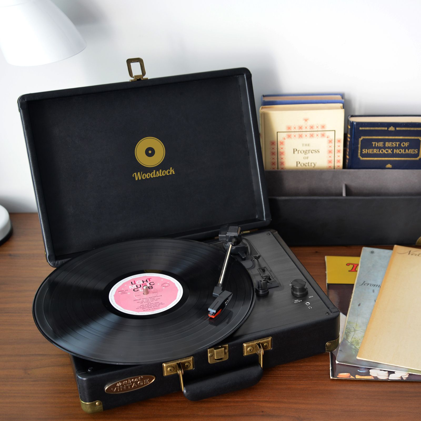 Mbeat Woodstock Black Retro Turntable, Audio Players & Recorders