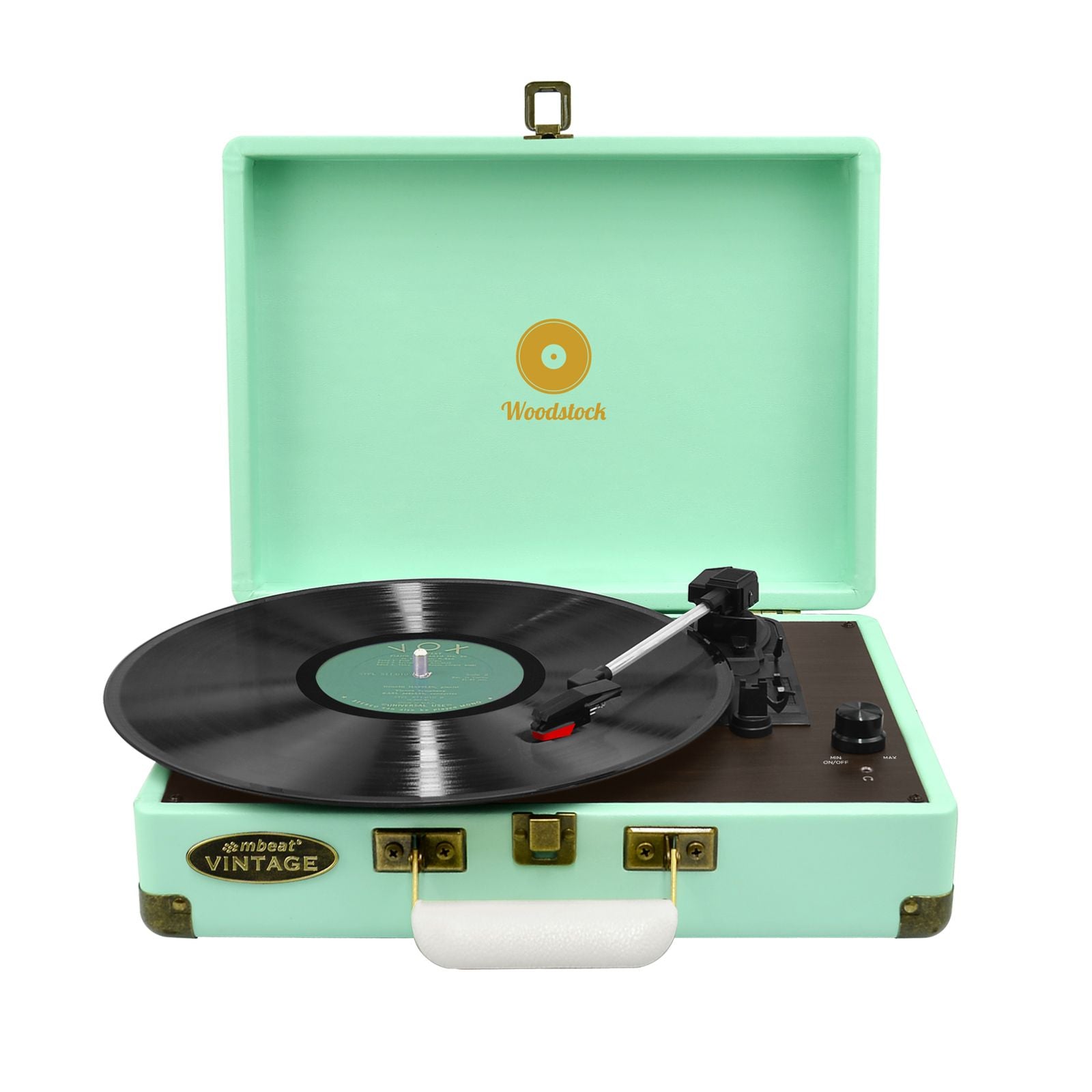 Mbeat Woodstock Tiffany Blue Retro Turntable - Audio Players & Recorders