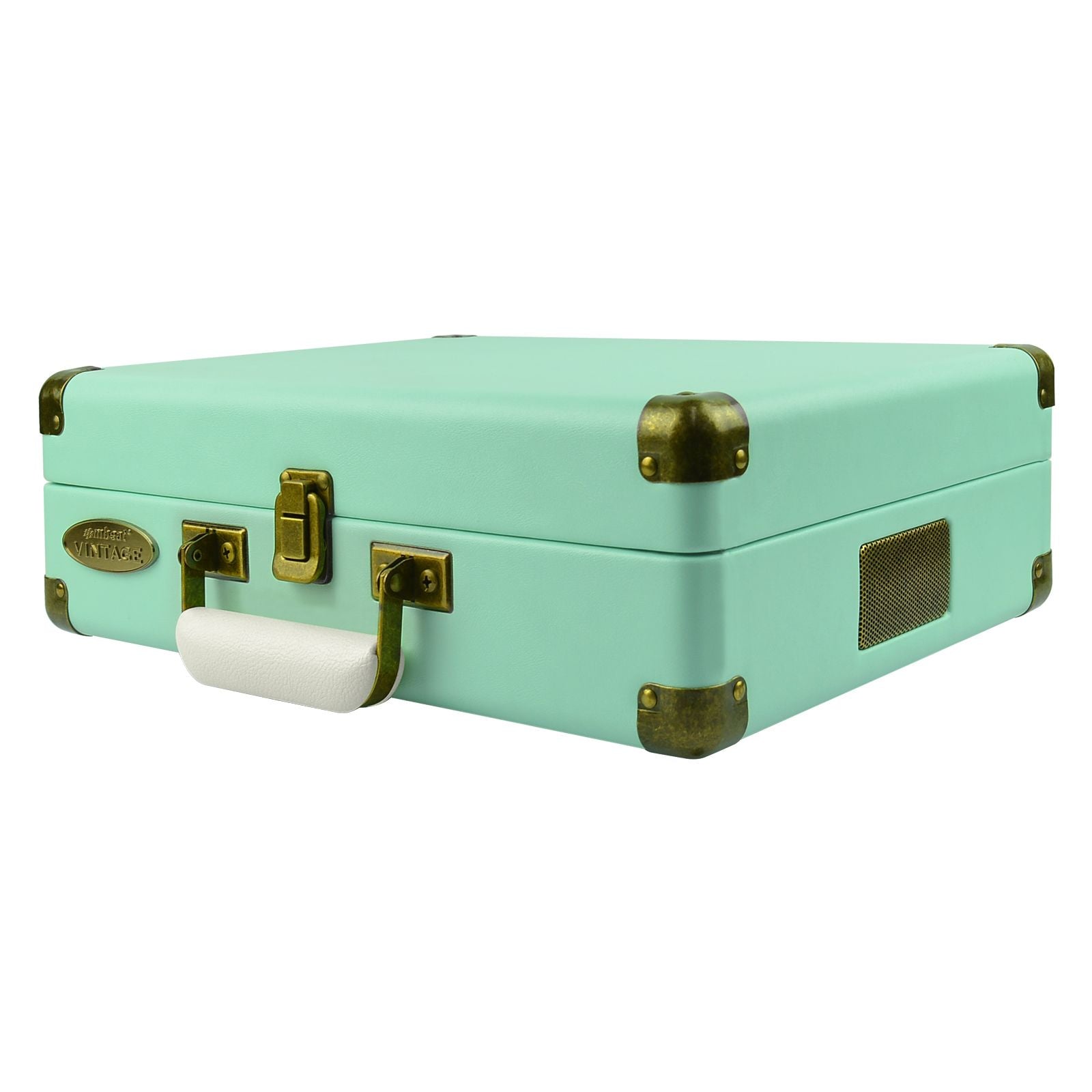 Blue colour - Mbeat Woodstock Tiffany Blue Retro Turntable