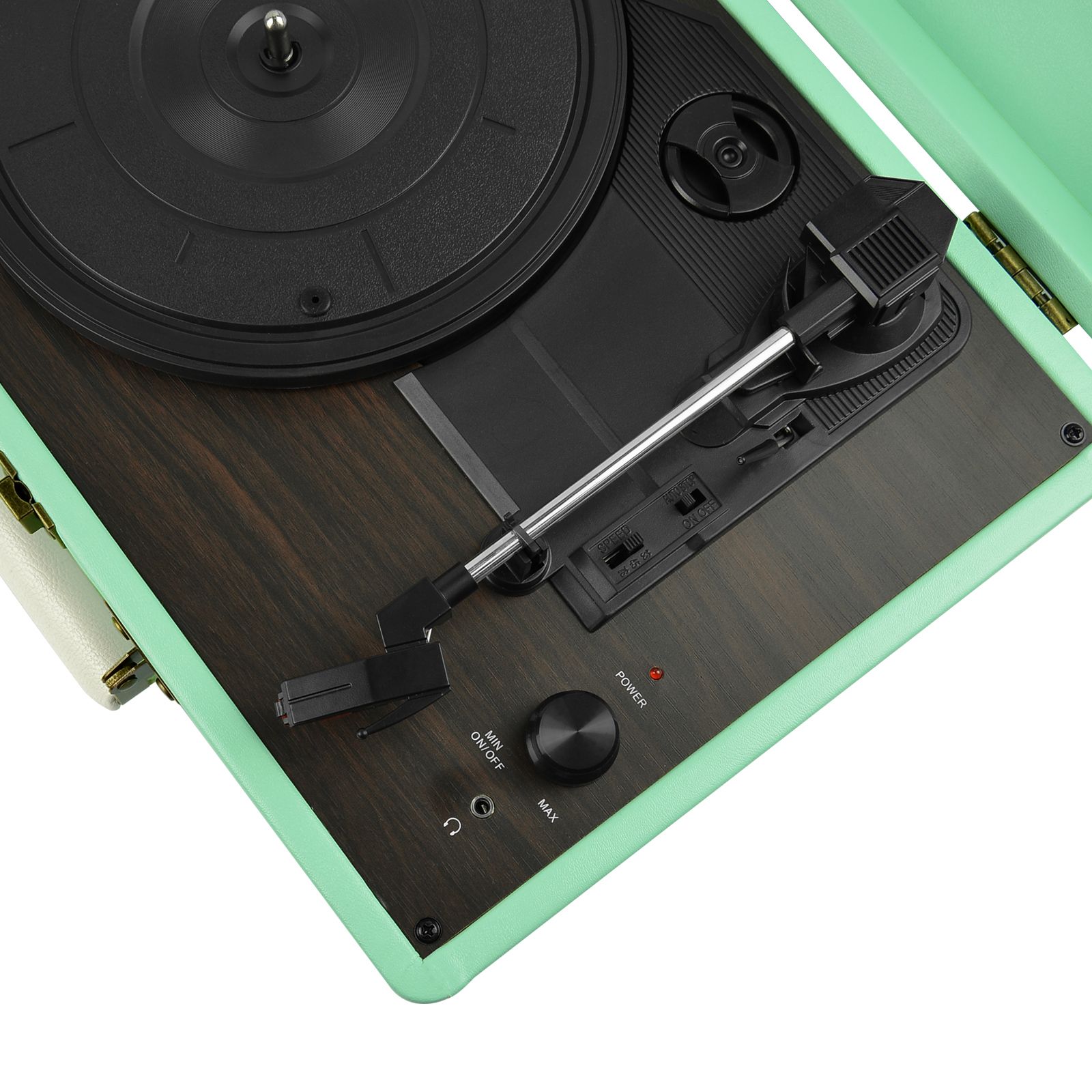 Mbeat Woodstock Tiffany Blue Retro Turntable | Audio Players & Recorders