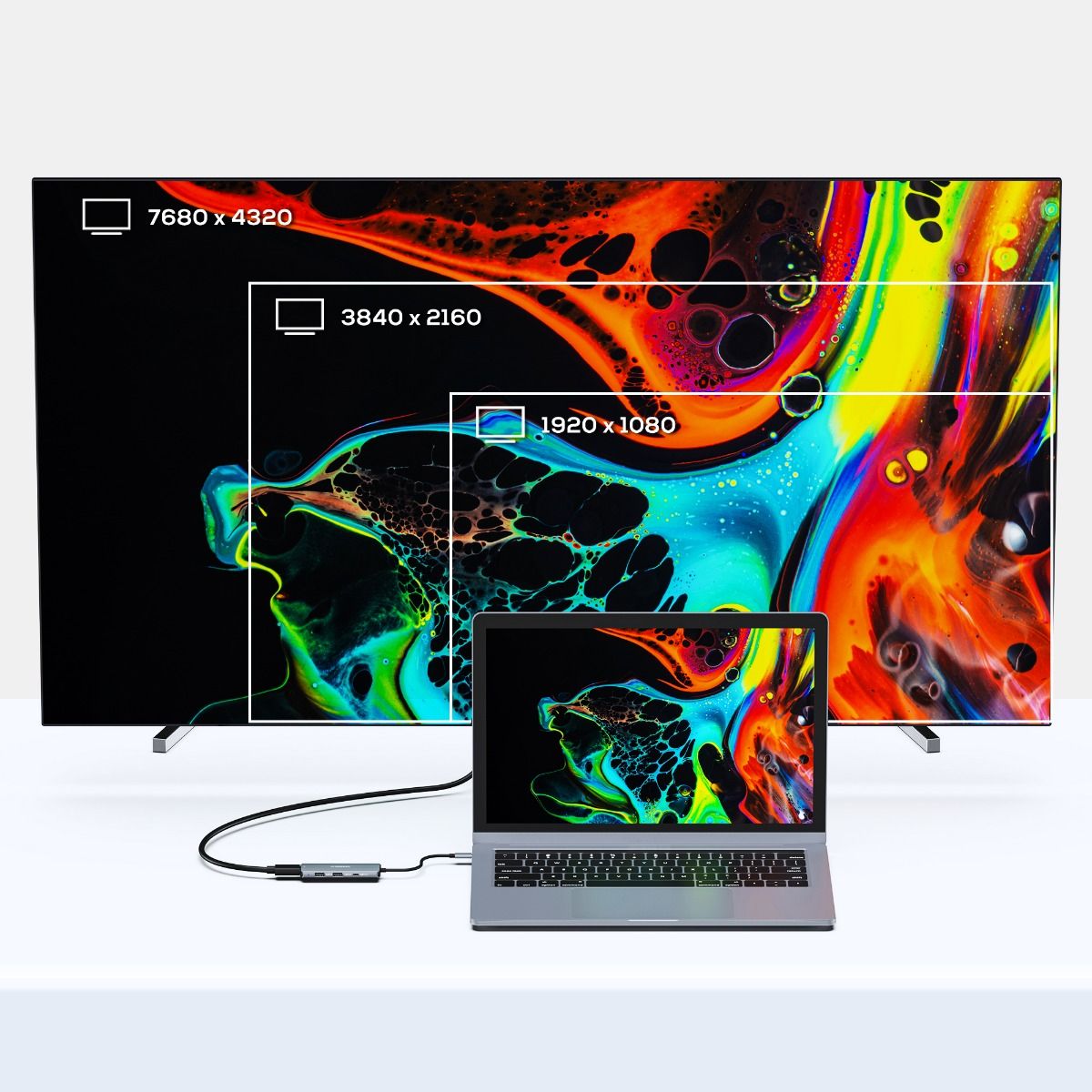 Mbeat 7-In-1 Usb-C 3.2 Gen2 Hub With 8K Video, 10Gbps Data - Space Grey | Keyboards & Accessories