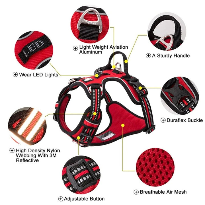 No Pull Harness Red Xl