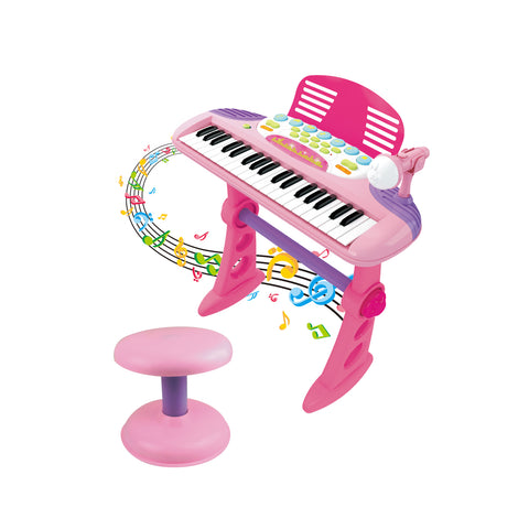 Electronic Keyboard with Stand Pink