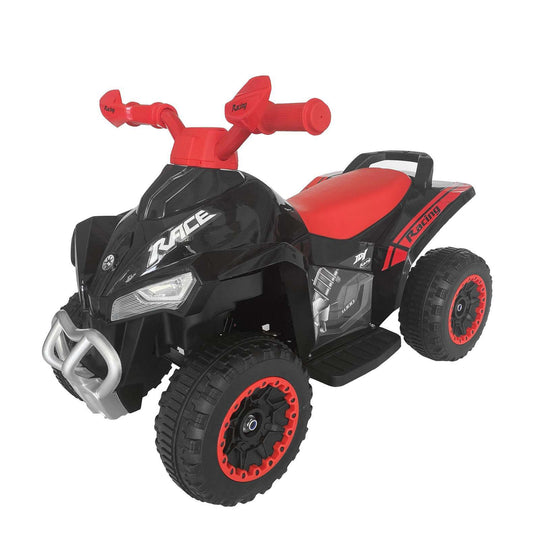 Kids' Quad Ride-On ATV (Black) 4-Wheel Electric 3km/h - Ride On Cars