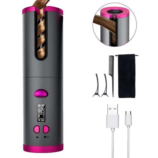 Cordless Ceramic Automatic Hair Curler For Portable Hair Styling, 376fp - photo 7