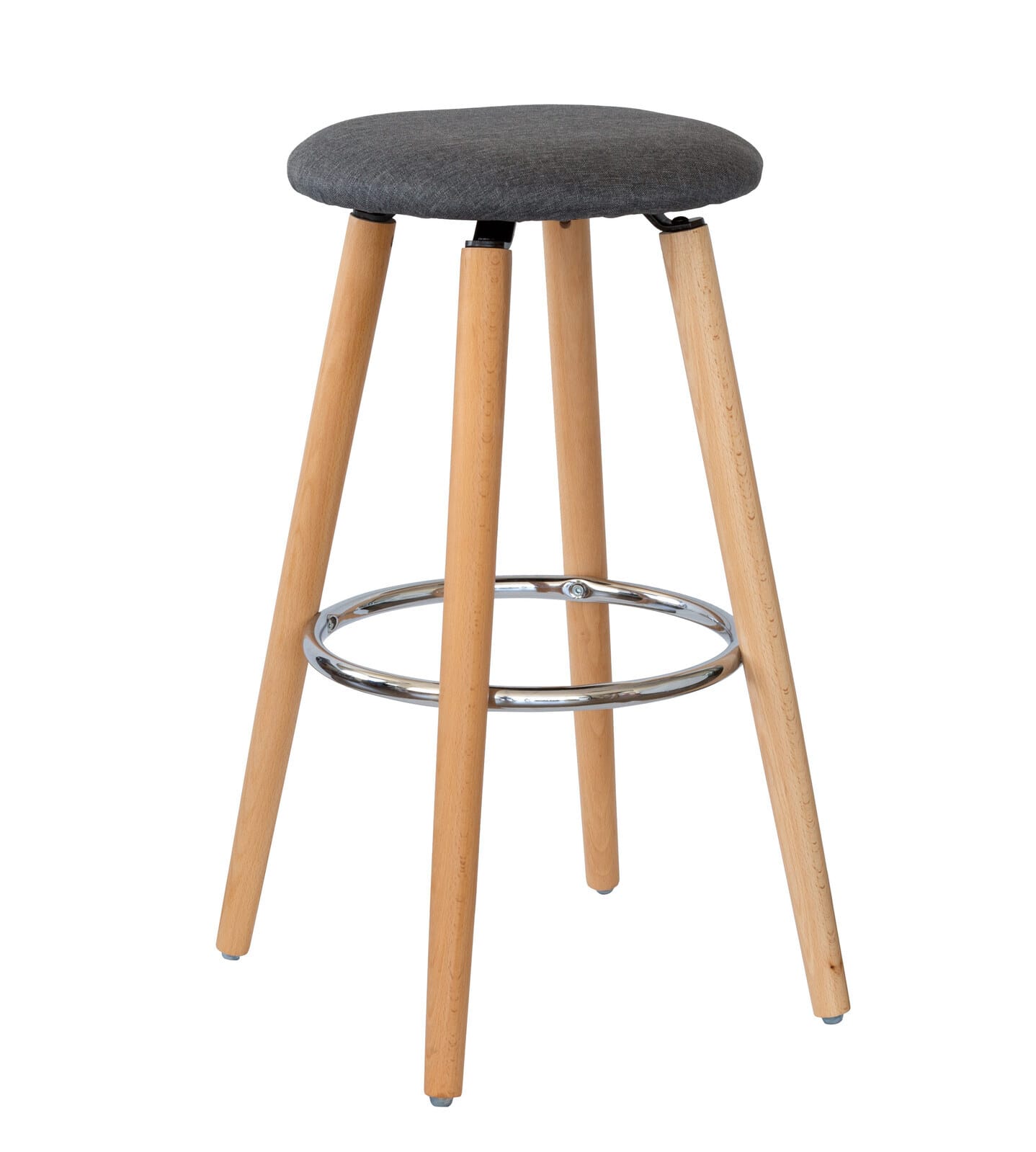Modern Grey Barstools Padded 53x53x71cm