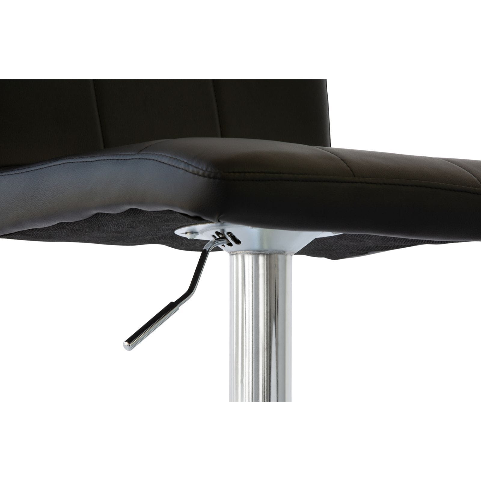 Bar Stools Padded Leather Adjustable 56x51x84cm