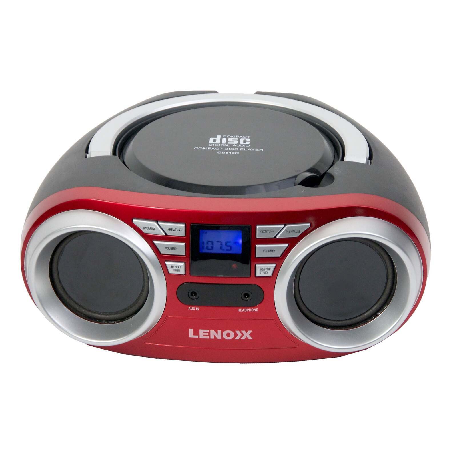 Portable CD Player Black/Red, 376fp