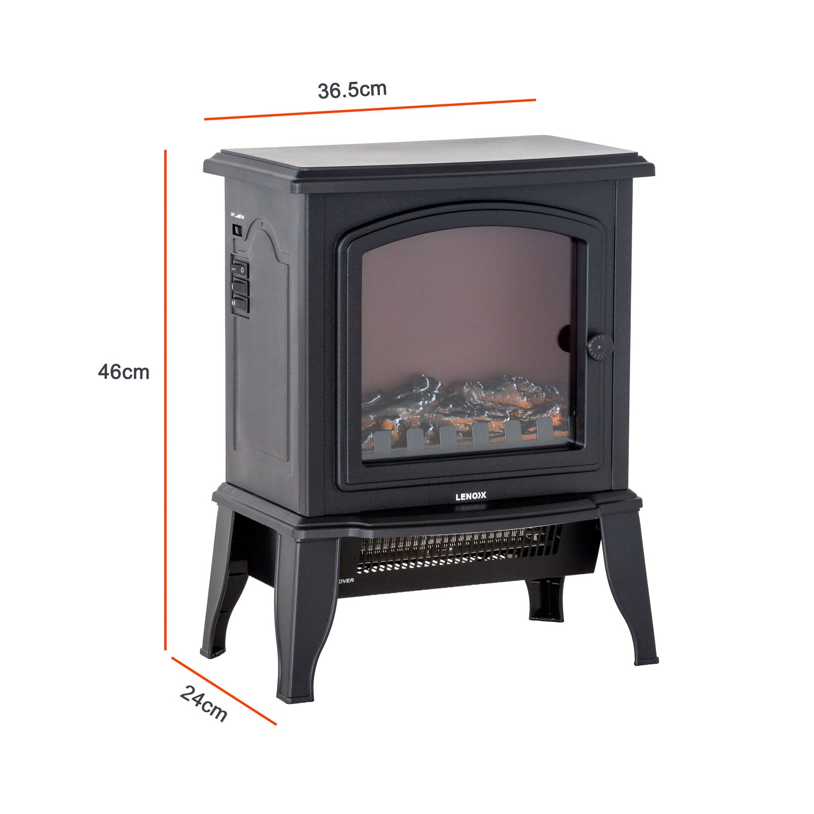 Electric Fireplace Heater 2000W Log Flame | Simpledeals