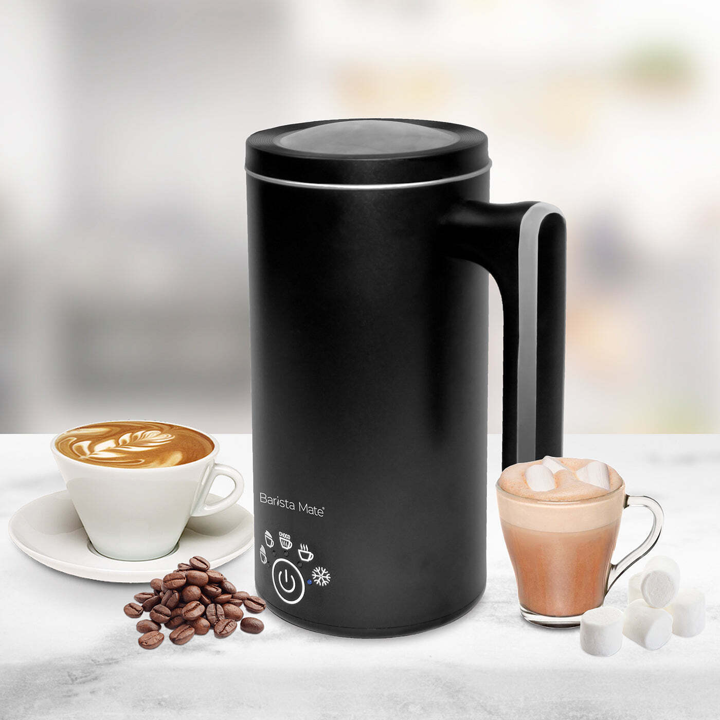 Hot and Cold Milk Frother 5 Modes for Coffee and Drinks