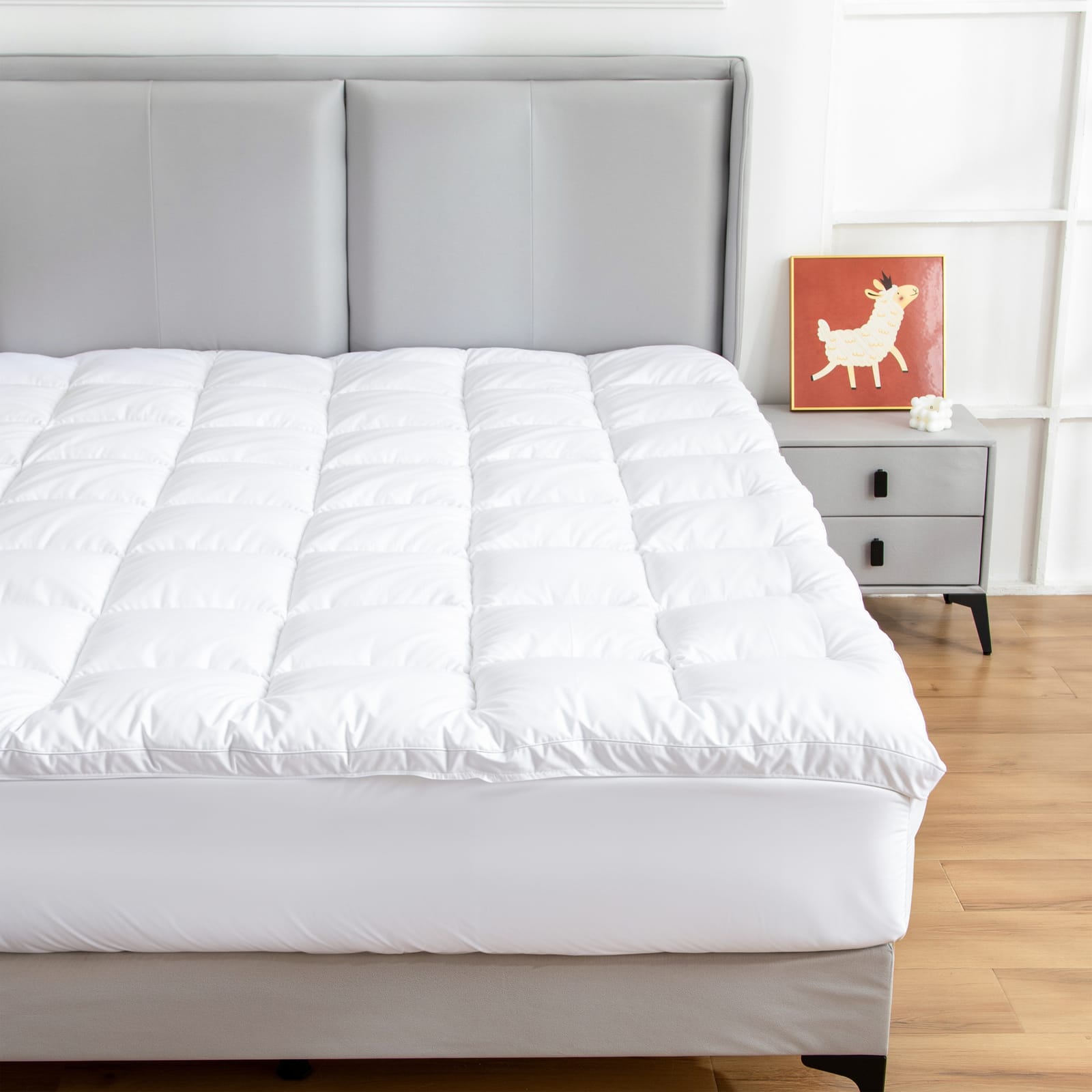 Hypoallergenic Mattress Topper King Size 183x203x45cm
