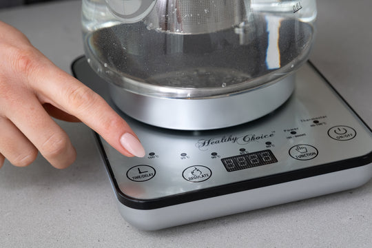 1.2L Digital Glass Kettle W/ Electric Tea Pot & Infuser 800W - 376fp