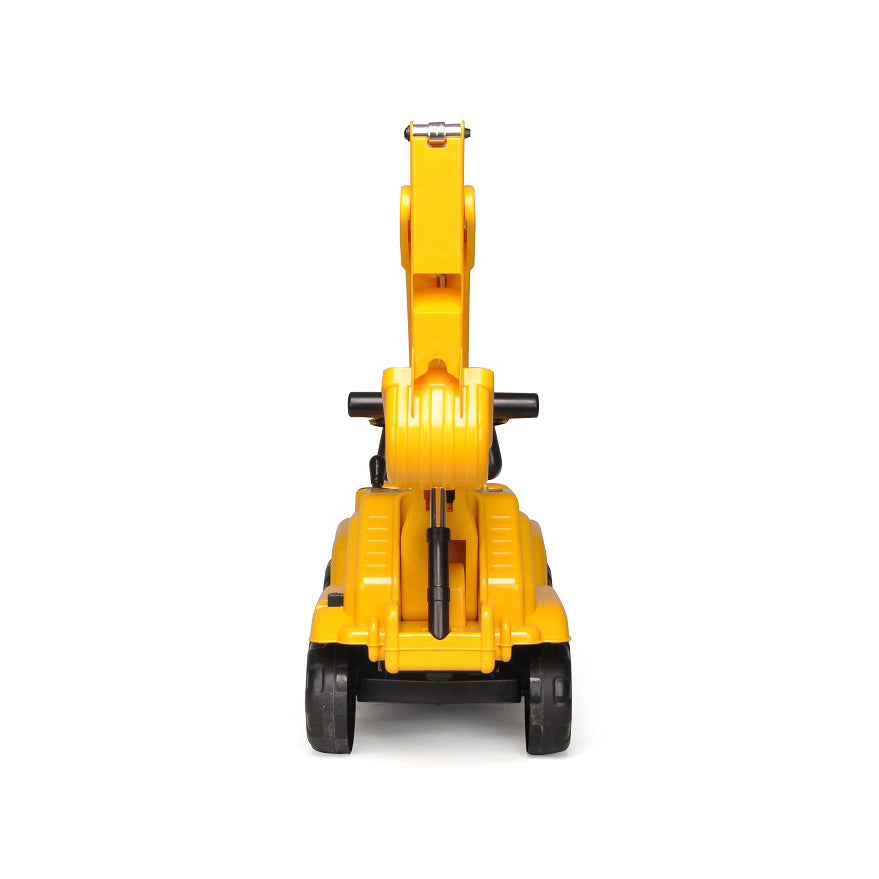 Ride-On Children’s Excavator Yellow with Dual Operation Levers for Scooping