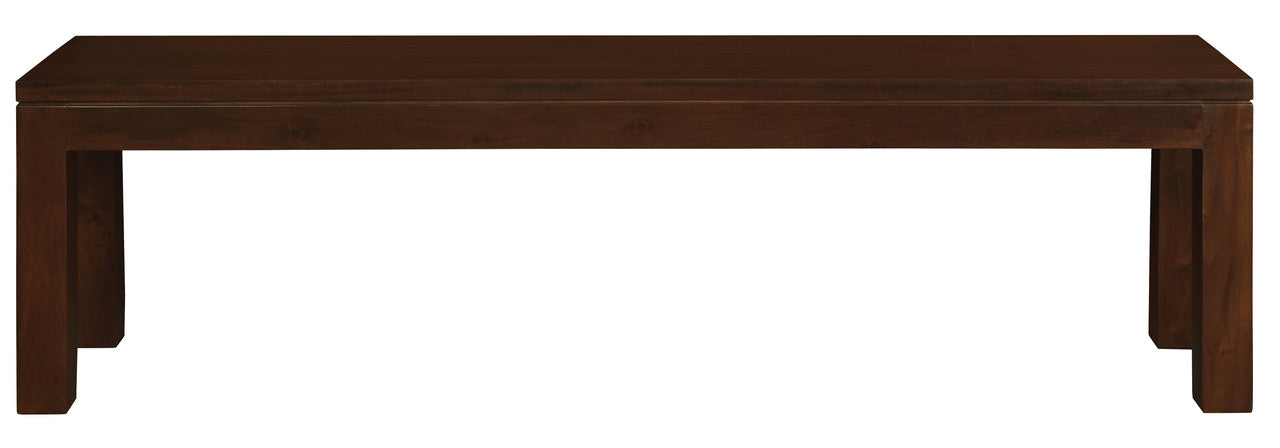 Large Solid Mahogany Bench (Chocolate) | Dining Set
