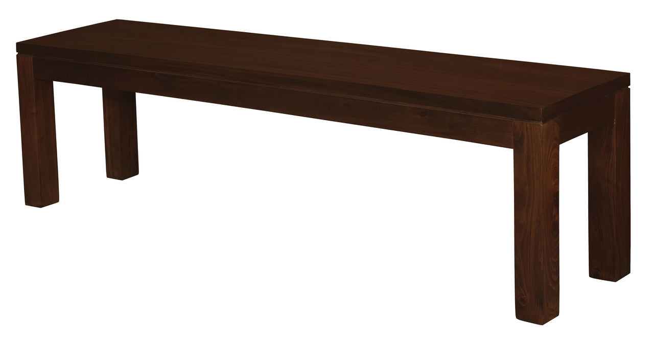Large Solid Mahogany Bench (Chocolate), Dining Set