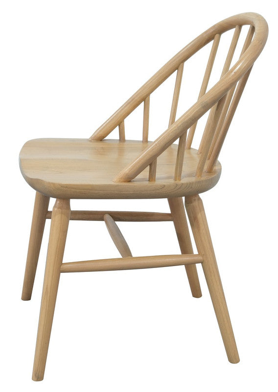 Vera Solid Oak Dining Chair - Set of 2 (White)