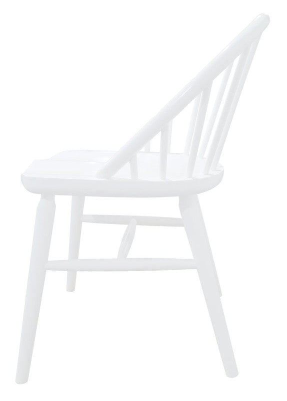 2x Solid Oak Dining Chair - (Black)