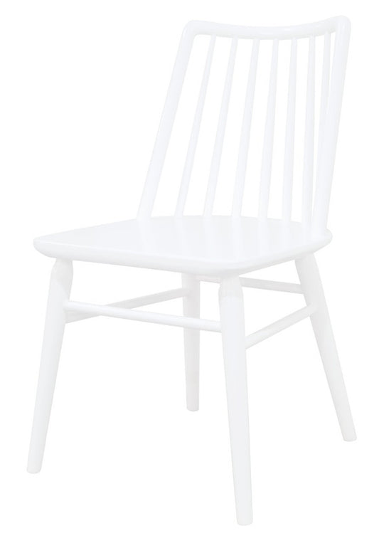 Solid Oak Dining Chair - Set of 2 (White)