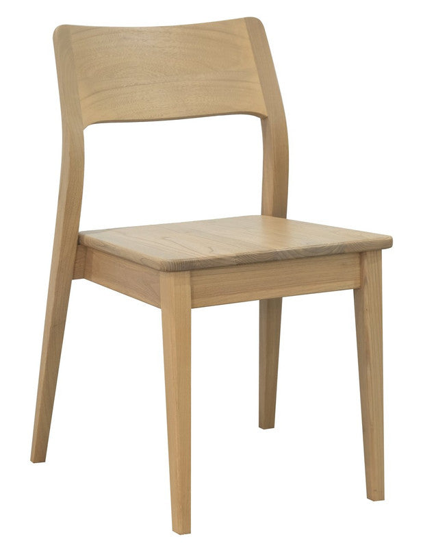 Solid Oak Dining Chair - Set of 2 (White)